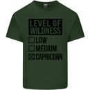 Levels of Wildness Capricorn Mens Cotton T-Shirt Tee Top Forest Green