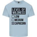 Levels of Wildness Capricorn Mens Cotton T-Shirt Tee Top Light Blue
