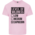 Levels of Wildness Capricorn Mens Cotton T-Shirt Tee Top Light Pink