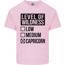 Levels of Wildness Capricorn Mens Cotton T-Shirt Tee Top Light Pink