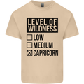 Levels of Wildness Capricorn Mens Cotton T-Shirt Tee Top Sand