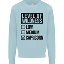 Levels of Wildness Capricorn Mens Sweatshirt Jumper Light Blue