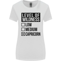 Levels of Wildness Capricorn Womens Wider Cut T-Shirt White