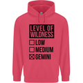 Levels of Wildness Gemini Childrens Kids Hoodie Heliconia