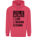 Levels of Wildness Gemini Childrens Kids Hoodie Heliconia