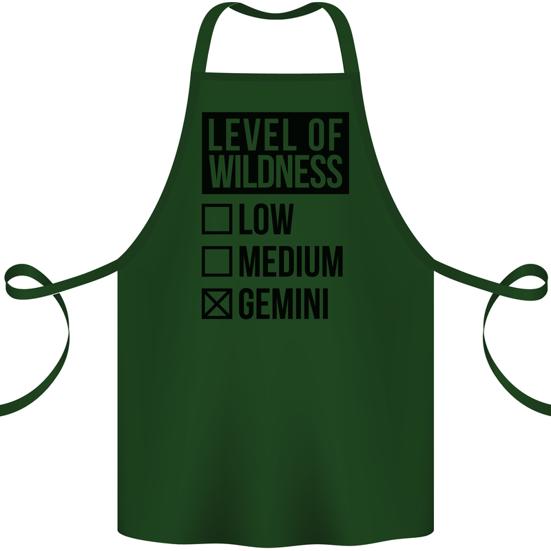 Levels of Wildness Gemini Cotton Apron 100% Organic Forest Green