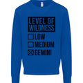 Levels of Wildness Gemini Kids Sweatshirt Jumper Royal Blue