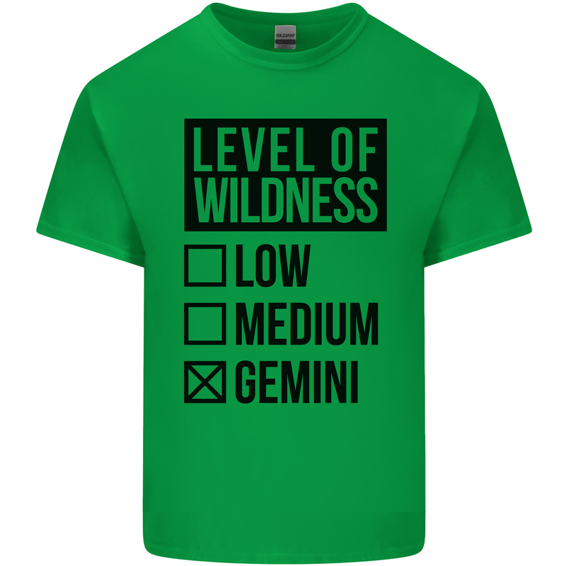 Levels of Wildness Gemini Kids T-Shirt Childrens Irish Green