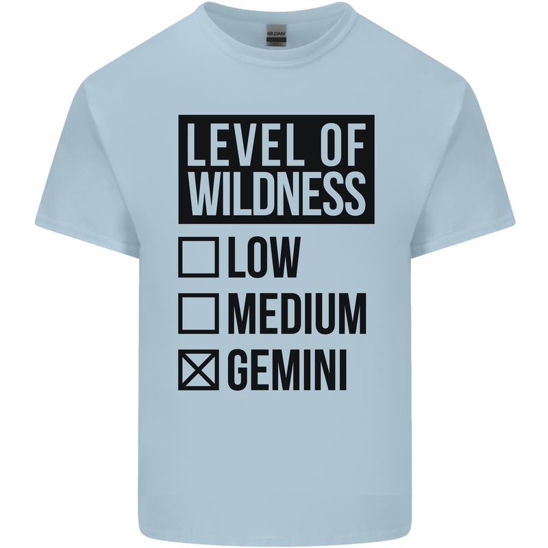 Levels of Wildness Gemini Kids T-Shirt Childrens Light Blue
