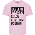 Levels of Wildness Gemini Kids T-Shirt Childrens Light Pink