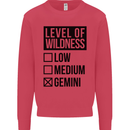 Levels of Wildness Gemini Mens Sweatshirt Jumper Heliconia