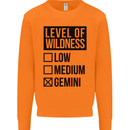 Levels of Wildness Gemini Mens Sweatshirt Jumper Orange