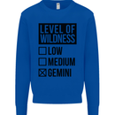 Levels of Wildness Gemini Mens Sweatshirt Jumper Royal Blue