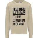 Levels of Wildness Gemini Mens Sweatshirt Jumper Sand