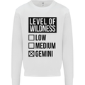 Levels of Wildness Gemini Mens Sweatshirt Jumper White