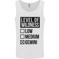Levels of Wildness Gemini Mens Vest Tank Top White