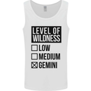 Levels of Wildness Gemini Mens Vest Tank Top White