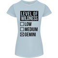 Levels of Wildness Gemini Womens Petite Cut T-Shirt Light Blue