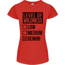 Levels of Wildness Gemini Womens Petite Cut T-Shirt Red