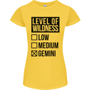Levels of Wildness Gemini Womens Petite Cut T-Shirt Yellow