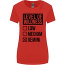Levels of Wildness Gemini Womens Wider Cut T-Shirt Red