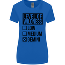 Levels of Wildness Gemini Womens Wider Cut T-Shirt Royal Blue