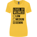 Levels of Wildness Gemini Womens Wider Cut T-Shirt Yellow