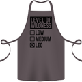 Levels of Wildness Leo Cotton Apron 100% Organic Dark Grey