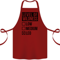 Levels of Wildness Leo Cotton Apron 100% Organic Maroon