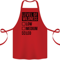 Levels of Wildness Leo Cotton Apron 100% Organic Red