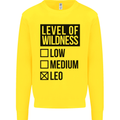 Levels of Wildness Leo Kids Sweatshirt Jumper Yellow