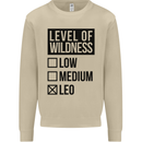 Levels of Wildness Leo Mens Sweatshirt Jumper Sand