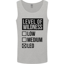 Levels of Wildness Leo Mens Vest Tank Top Sports Grey