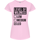Levels of Wildness Leo Womens Petite Cut T-Shirt Light Pink