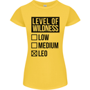 Levels of Wildness Leo Womens Petite Cut T-Shirt Yellow