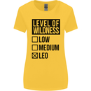 Levels of Wildness Leo Womens Wider Cut T-Shirt Yellow