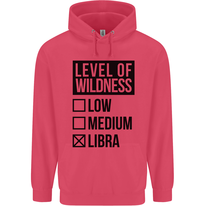 Levels of Wildness Libra Childrens Kids Hoodie Heliconia