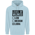 Levels of Wildness Libra Childrens Kids Hoodie Light Blue