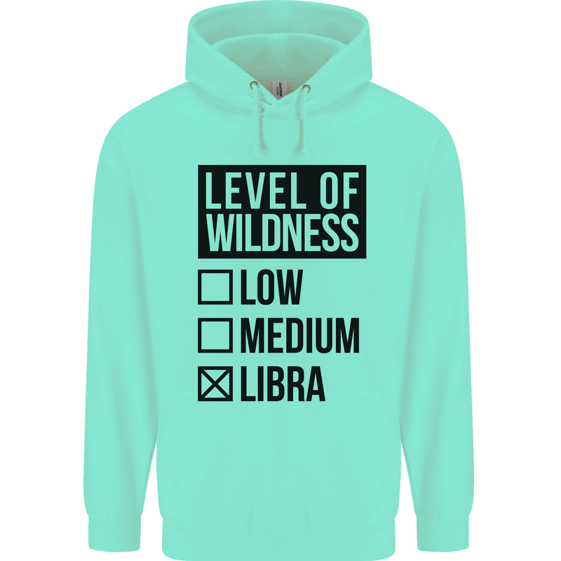 Levels of Wildness Libra Childrens Kids Hoodie Peppermint