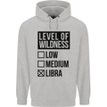 Levels of Wildness Libra Childrens Kids Hoodie Sports Grey