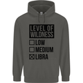 Levels of Wildness Libra Childrens Kids Hoodie Storm Grey