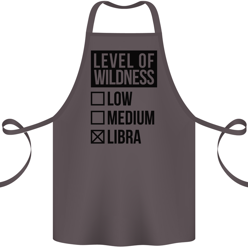 Levels of Wildness Libra Cotton Apron 100% Organic Dark Grey