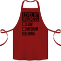 Levels of Wildness Libra Cotton Apron 100% Organic Maroon