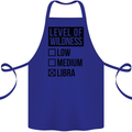 Levels of Wildness Libra Cotton Apron 100% Organic Royal Blue