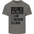 Levels of Wildness Libra Kids T-Shirt Childrens Charcoal