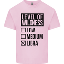 Levels of Wildness Libra Kids T-Shirt Childrens Light Pink
