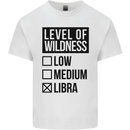 Levels of Wildness Libra Kids T-Shirt Childrens White