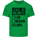 Levels of Wildness Libra Mens Cotton T-Shirt Tee Top Irish Green