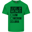 Levels of Wildness Libra Mens Cotton T-Shirt Tee Top Irish Green