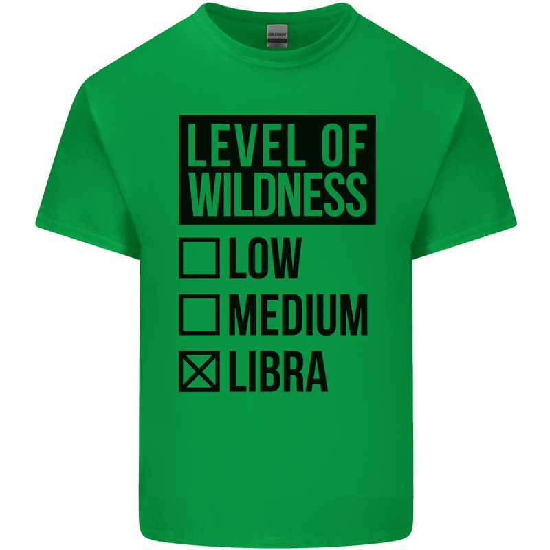 Levels of Wildness Libra Mens Cotton T-Shirt Tee Top Irish Green